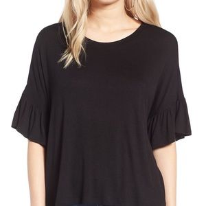 B.P. Nordstrom Ruffle Sleeve T-shirt